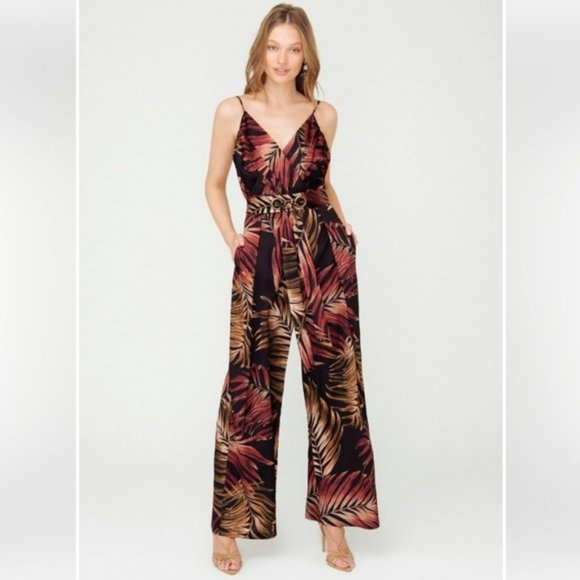 SHEIKE Floral Castaway High Waisted Wide Leg Pants - Picture 5 of 13